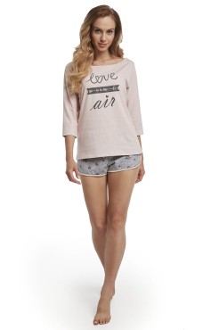 Piżama damska damska Dolce Sonno - Pudrowa LIA