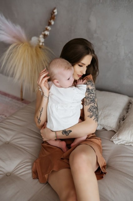 Body z sukienką dla niemowlaka biała - Dolce Sonno