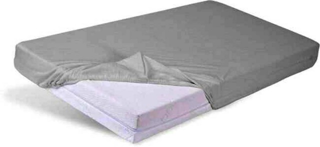 Prześcieradło nieprzemakalne Bamboo z gumką 70x140 grafit - Baby Matex