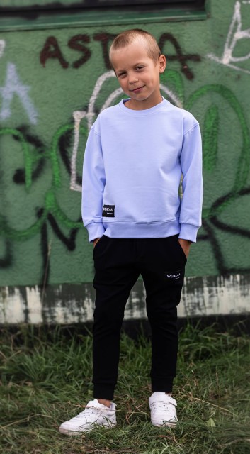 Bluza chłopięca oversize z lini basic WallyBłękit - Wualaa by dolce sonno.jpg