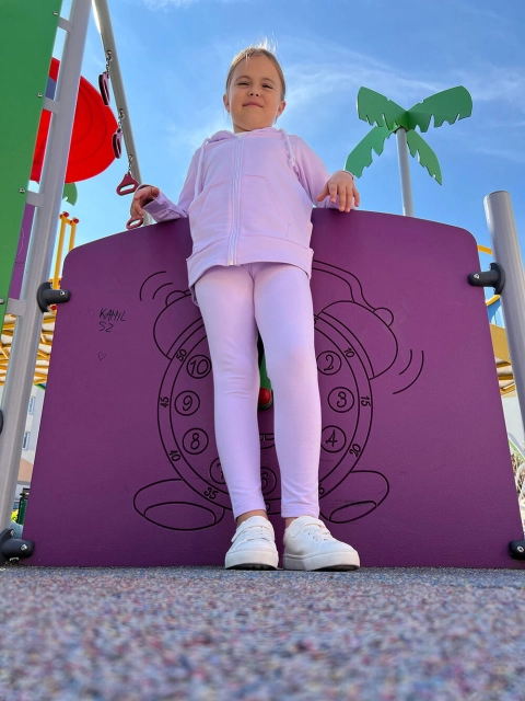 Legginsy dziewczęce długie Lilac - Dolce Sonno .jpg