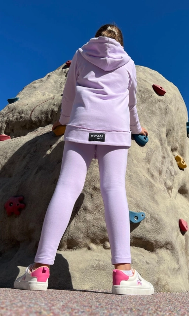 Legginsy dziewczęce długie Lilac - Dolce Sonno 2.jpg