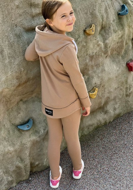 Bluza dziewczęca rozpinana z kapturem CoccoKawa - Wualaa by dolce sonno