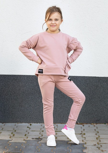 Spodnie dresowe dziewczęce z kieszeniami RitaBlush - Wualaa by dolce sonno