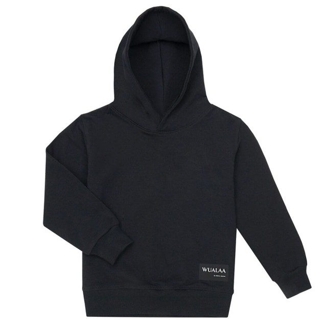 Bluza z kapturem dla chłopca Chilly Czarna - Wualaa by dolce sonno