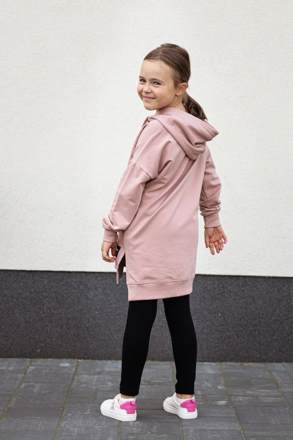 Legginsy dziewczęce długie Czarne - Dolce Sonno