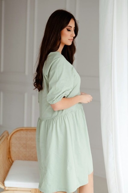 Koszula nocna do karmienia Megi/Szałwia - Dolce Sonno