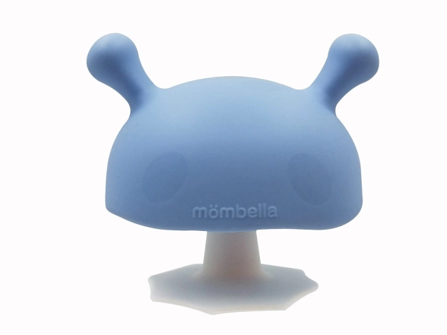 Gryzak silikonowy Mushroom Light blue | Mombella