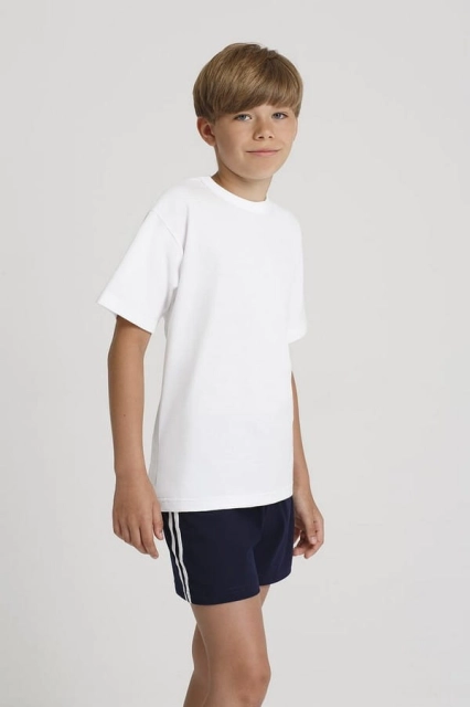 Bawełniany T-shirt dziecięcy, biały | Gucio