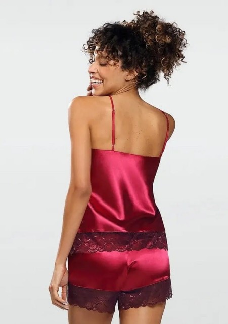 Komplet nocny z satyny Brenda - DKaren