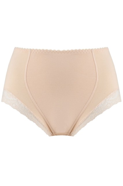 Bawełniane figi modelujące, beżowe | Ela - Mitex