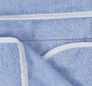 Niebieskie okrycie kąpielowe 70x140 ręcznik z kapturkiem MAXI JUNIOR | BabyMatex