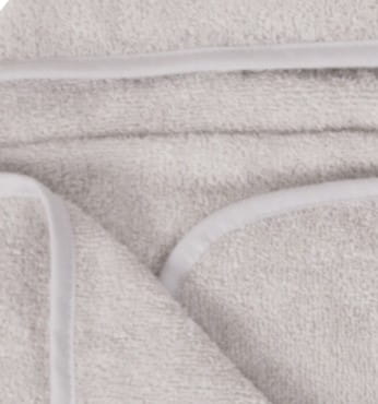 Szare okrycie kąpielowe 70x140 ręcznik z kapturkiem MAXI JUNIOR | BabyMatex