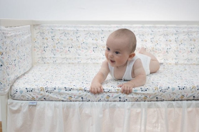 Prześcieradło bawełniane z gumką 60x120 Kalinka - Baby Matex