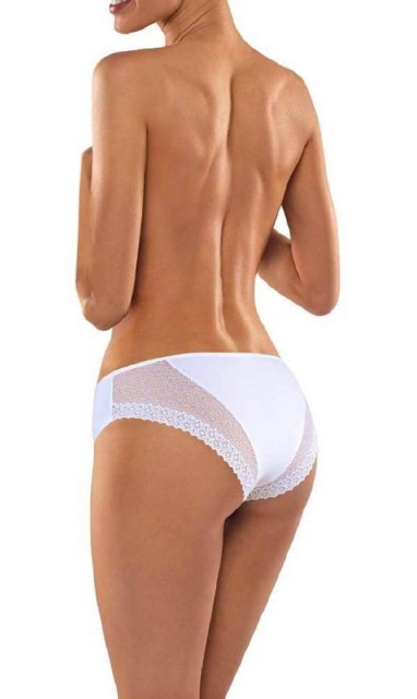 Figi damskie, bawełniane BBL 012 Białe | Babell