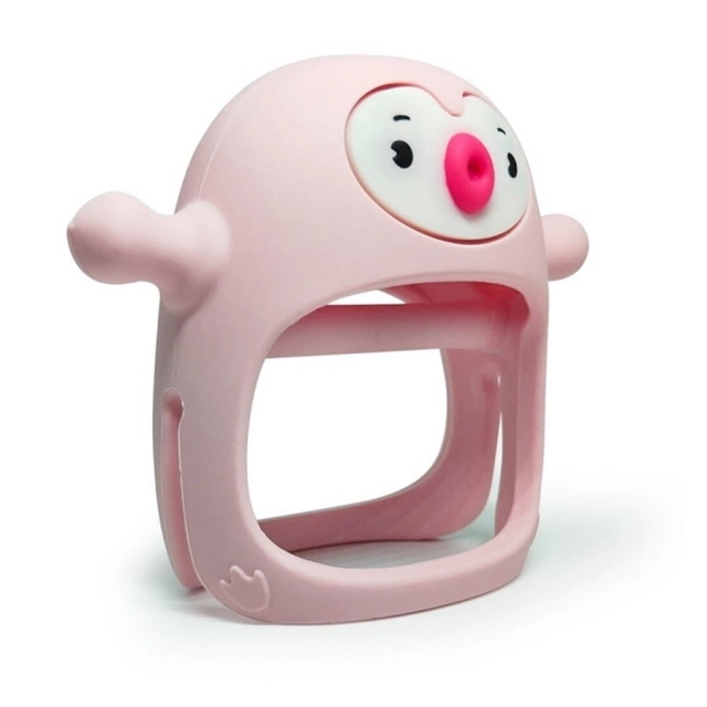 Smily Mia Gryzak silikonowy Pingwin Light pink