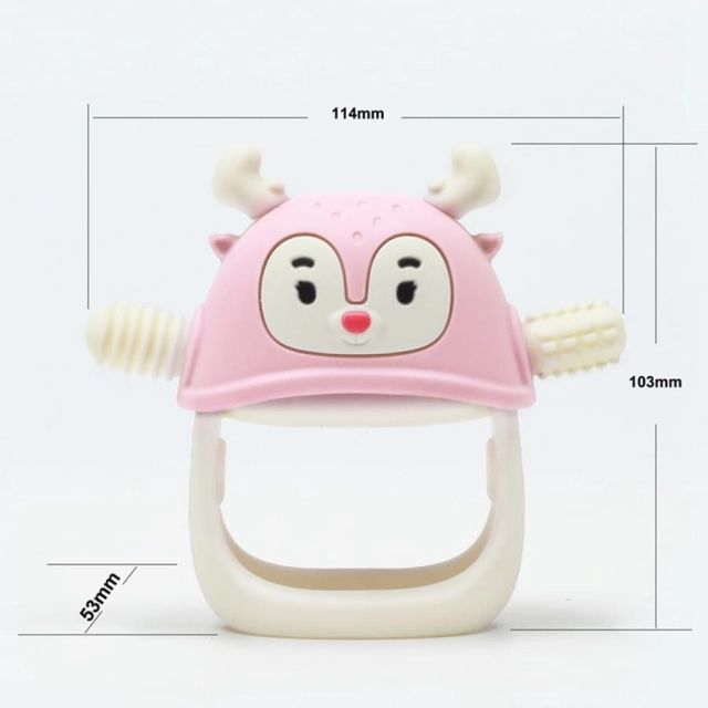 Smily Mia Gryzak silikonowy Renifer light pink