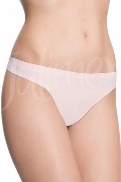 Stringi o obniżeonej linii bioder, beżowe | Panty - Julimex