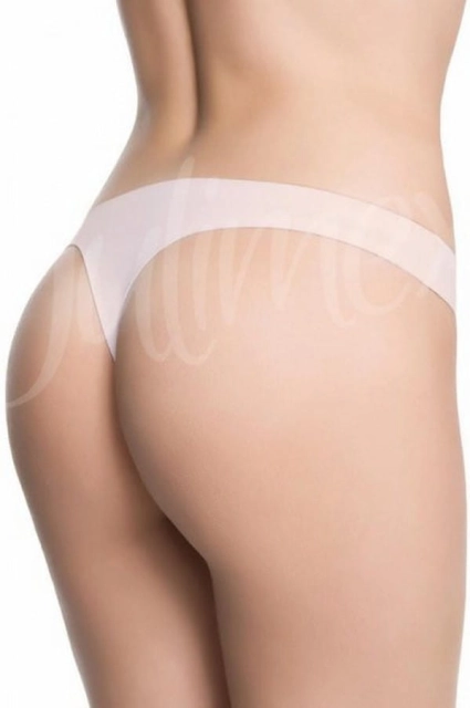 Stringi o obniżeonej linii bioder, beżowe | Panty - Julimex