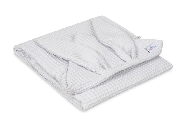 Okrycie kąpielowe Wafel Prestige Bunny 70x140cm - jasny szary | BabyMatex - TB0546_42