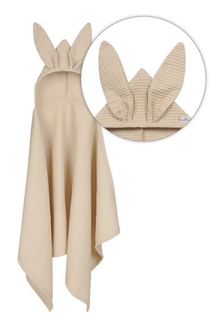 Okrycie kąpielowe Wafel Prestige Bunny 70x140cm - beż | BabyMatex - TB0546_16
