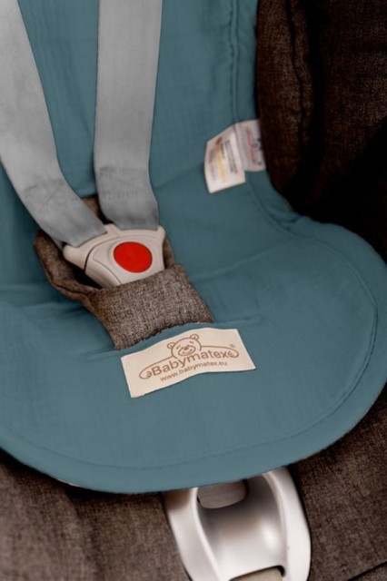 Nakładka redukująca nacisk PADDI 0-36kg Muślinowa - zieleń | BabyMatex TB0440_34