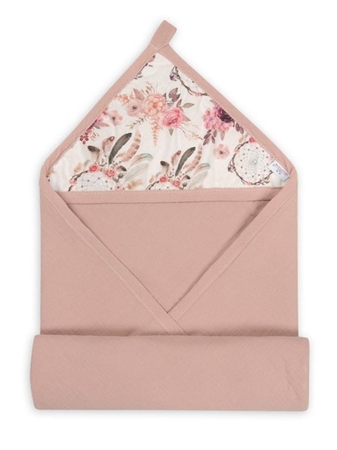 Muślinowe okrycie kąpielowe "Muslin Design" - Puder róż | BabyMatex - TB0443_03