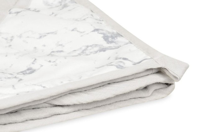 Muślinowe okrycie kąpielowe "Muslin Design" - Jasny szary | BabyMatex - TB0443_07