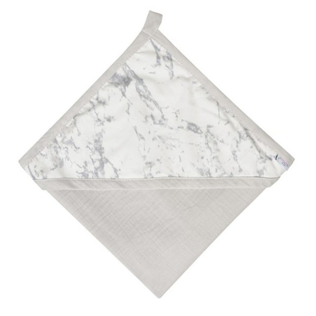 Muślinowe okrycie kąpielowe "Muslin Design" - Jasny szary | BabyMatex - TB0443_07