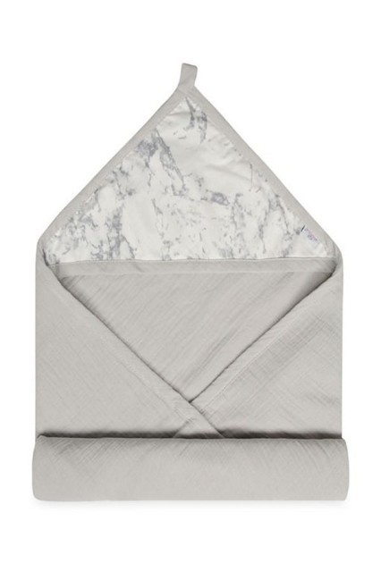 Muślinowe okrycie kąpielowe "Muslin Design" - Jasny szary | BabyMatex - TB0443_07