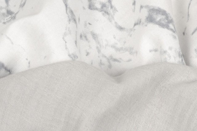 Muślinowe okrycie kąpielowe "Muslin Design" - Jasny szary | BabyMatex - TB0443_07