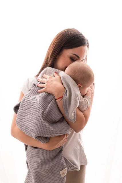 Muślinowy kocyk dla niemowląt Prestige Muslin - Szary | BabyMatex TB0452_03