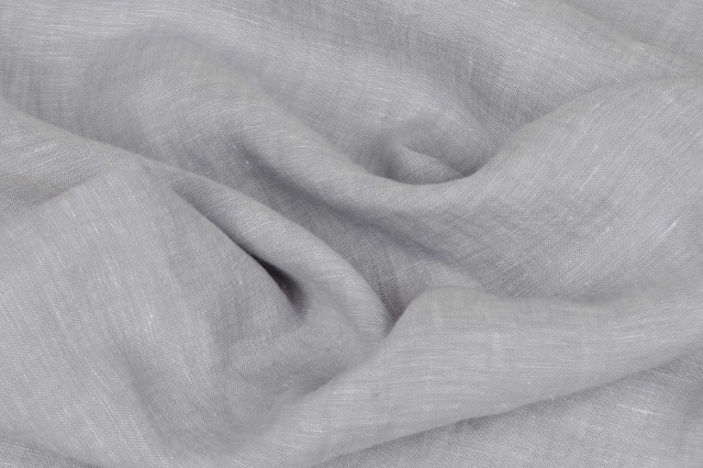 Lniany kocyk niemowlęcy "Linen" jasny szary | BabyMatex