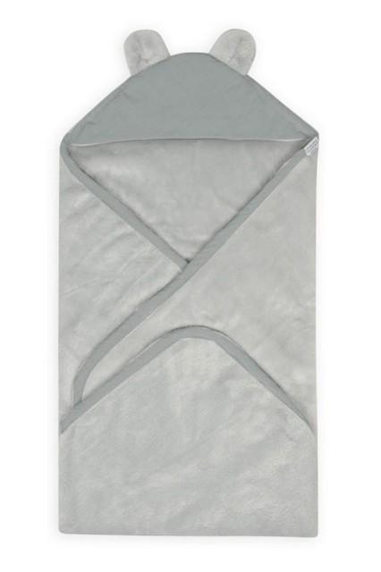 Kocyk z kapturem "Koala Muslin" Jasny szary/szary | BabyMatex