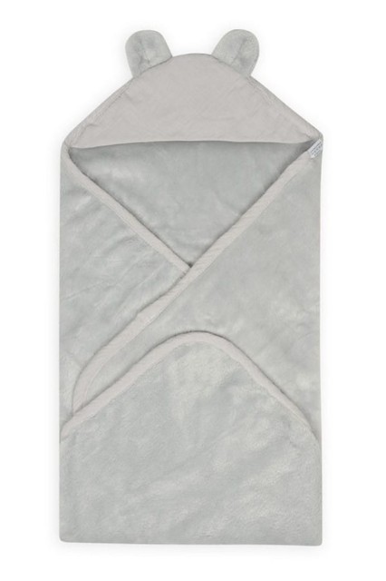 Kocyk z kapturem "Koala Muslin" Jasny szary/jasny szary | BabyMatex