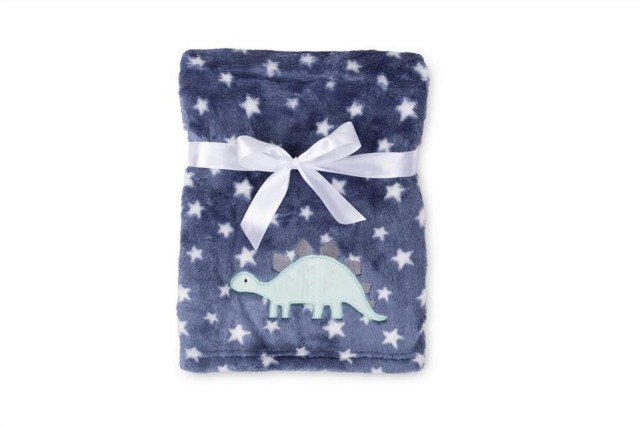 Kocyk z ozdobnym haftem RICCO | BabyMatex - TB0333_RI3B