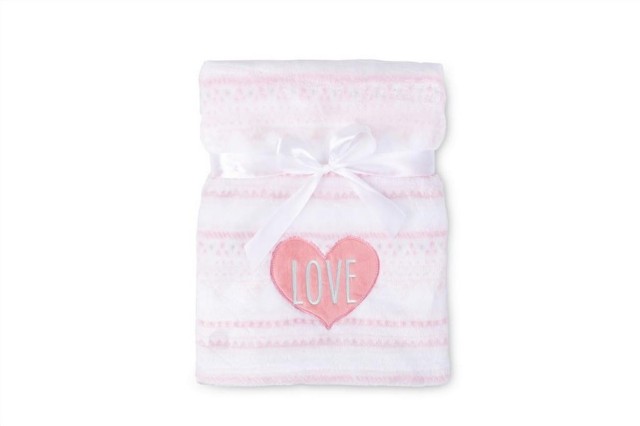 Kocyk z ozdobnym haftem RICCO | BabyMatex - TB0333_RI4A