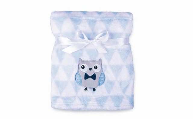 Kocyk z ozdobnym haftem RICCO | BabyMatex - TB0333_RI2A