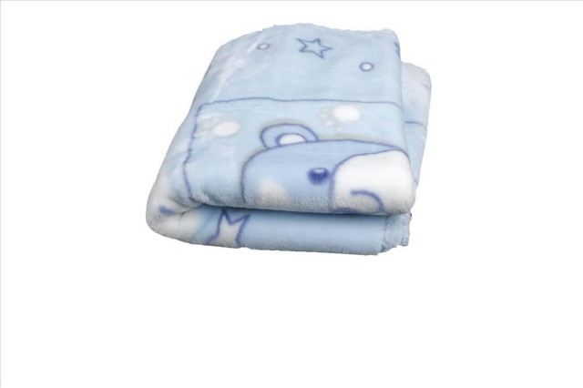 Kocyk dla dzieci i niemowląt Shell - Niebieski | Babymatex TB0394_02