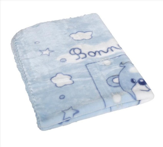 Kocyk dla dzieci i niemowląt Shell - Niebieski | Babymatex TB0394_02