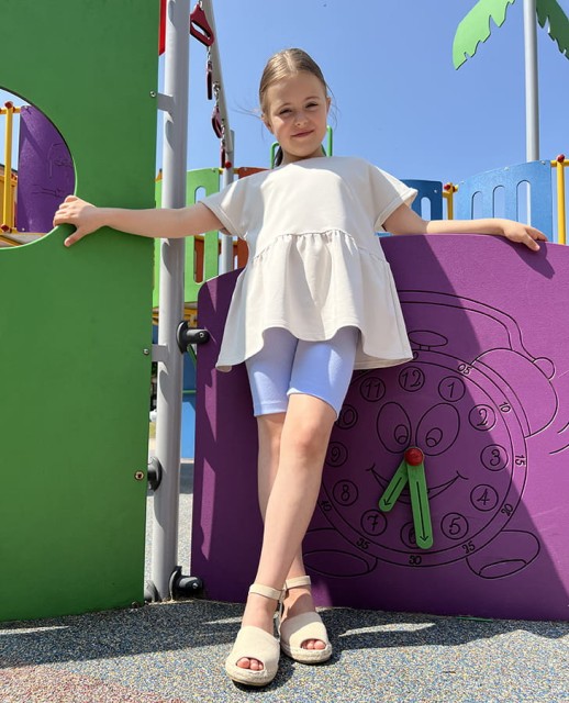 Bluzka dziewczęca Long z baskinką Candy/MoonBean Girl Summer - Dolce Sonno