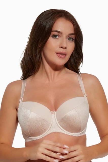 Biustonosz full cup Kate - perłowy | Gaia 281