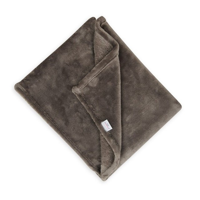 Kocyk niemowlęcy z miękkiej mikrofibry Bono - Czekolada | Babymatex TB0208_44