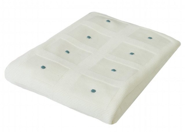 Kocyk niemowlęcy bambusowy Accent Biały | Baby Matex