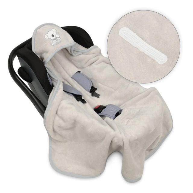 Kocyk z kapturem do fotelika samochodowego Koala - Baby Matex | TB0149