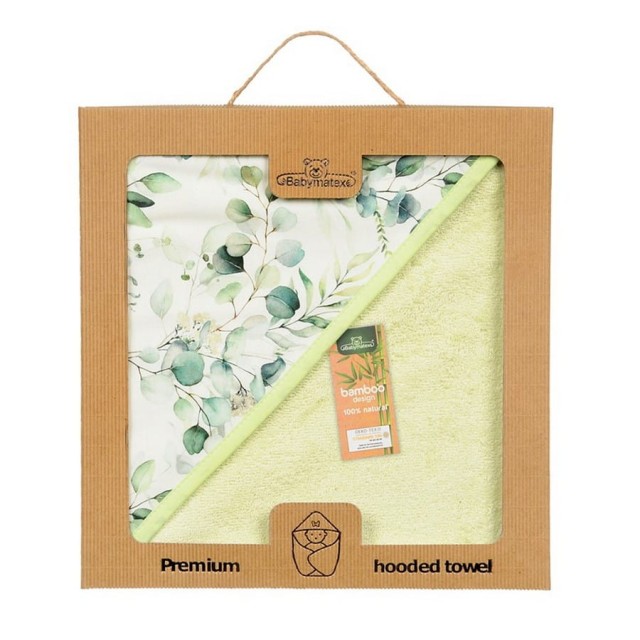 Bambusowe okrycie kąpielowe 100x100 cm Bamboo Design/zieleń - Baby Matex