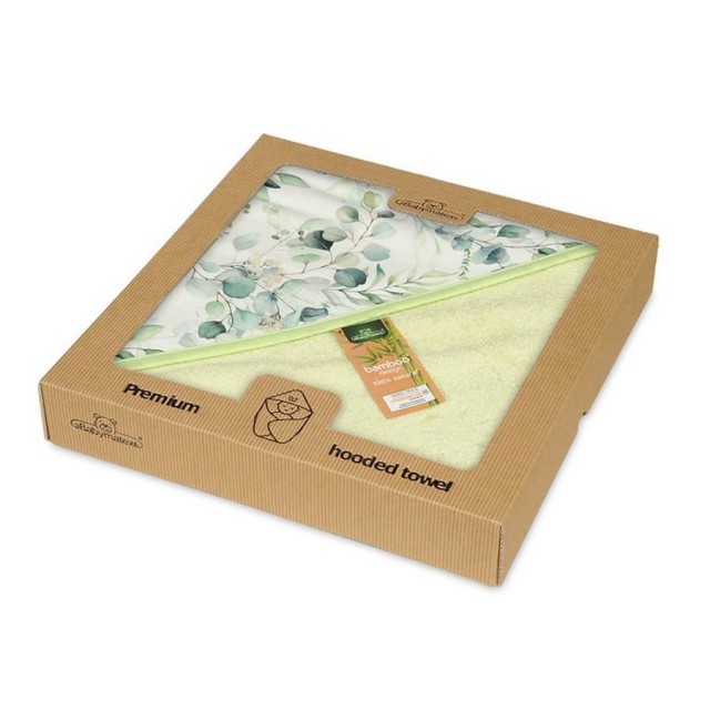 Bambusowe okrycie kąpielowe 100x100 cm Bamboo Design/zieleń - Baby Matex