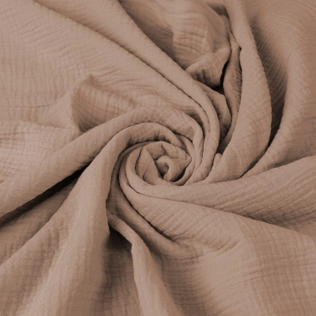 Poduszka pozycjonująca dla kobiet w ciąży i do karmienia, Rogal - MOON MUSLIN, 260cm | beż - BabyMatex TB0076_17