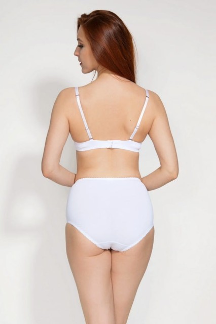 Bawełniane figi modelujące, białe | Ala - Mitex