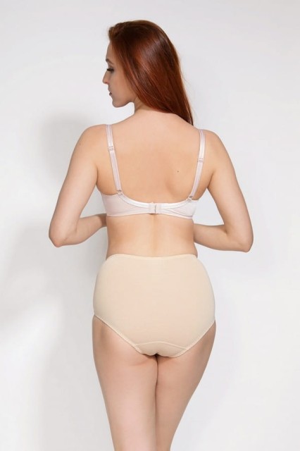 Bawełniane figi modelujące, beżowe | Ala - Mitex